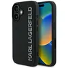 Image de Coque Karl Lagerfeld 3D Design pour iPhone 16 - Rubber Elongated Glitter Logo