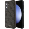 Image de Coque Pour Samsung Galaxy S24 Fe Saffiano Avec Motif 4g Et Logo En Métal Noir Guess