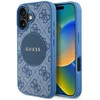 Image de Coque Guess 4G Circle Classic Logo MagSafe pour iPhone 16 - Blue