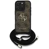 Image de Coque Guess Hardcase 4G Big Logo avec cordon pour iPhone 16 Pro Max - Brown