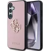 Image de Guess PU Grained 4G Metal Logo Back Cover pour Samsung Galaxy S25 Pink