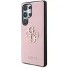 Image de Guess PU Grained 4G Metal Logo Back Cover pour Samsung Galaxy S25 Ultra Pink