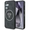 Image de Coque Guess 4G Glitter Triangle Buttons MagSafe pour Samsung Galaxy S25+ (noir)