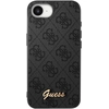 Image de Coque Magsafe Pour Iphone 16e Motif 4g Monogramme Logo En Relief Noir Guess