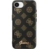 Image de Coque Magsafe Pour Iphone 16e Imprimé Peony Script Logo En Relief Noir Guess