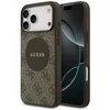 Image de Coque Guess 4G Circle Classic Logo MagSafe pour iPhone 17 Pro Max - Brown
