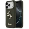 Image de Coque Guess Silicone Big 4G Script pour iPhone 17 Pro - Khaki
