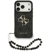 Image de Coque Guess Hardcase 4G Classic Logo avec dragonne de perles pour iPhone 17 Pro Max - Black