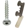 Image de Support roulettes avec vis Lave-vaisselle C00258840 C00304087 ARISTON HOTPOINT WHIRLPOOL INDESIT SCHOLTES LADEN BAUKNECHT