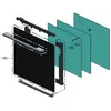Image de Vitre extérieure de porte (repère 1501) Four cuisinière AJX75334201 LG