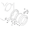 Image de Hublot complet repère 67 Machine à laver Lave-linge 43029254 CANDY