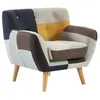 Image de Fauteuil en tissu patchwork SERTI II