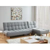 Image de Canapé modulable convertible en tissu gris ESTEBAN