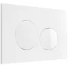 Image de Plaque de commande pour WC avec double touche - Blanche - OPULUS