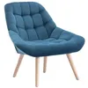 Image de Fauteuil en velours bleu canard LUOSTO