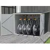 Image de Abri À Vélo Métal En Acier Galvanisé Gris Anthracite 4 M² Pour 4 Vélos - Niki