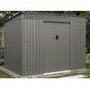 Image de Abri De Jardin Métal En Acier Galvanisé Gris 4,77 M² - Folco