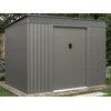 Image de Abri de jardin métal en acier galvanisé gris 4,77 m² - FOLCO