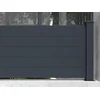 Image de Extension de clôture à poser H89 x L189 cm en aluminium anthracite - NAZARIO