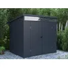 Image de Abri De Jardin En Résine Gris Anthracite 4,57 M² Avec Plancher - Minaro
