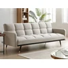 Image de Canapé 3 places convertible en tissu beige ROREMA