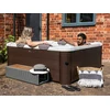 Image de Spa semi-rigide MSpa 6 places marron avec accessoires - 120 jets - L160 x l160 x H65 cm - MAKEMO