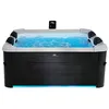 Image de Spa semi-rigide MSpa 6 places gris anthracite avec LED et accessoires -128 jets - L160 x l160 x H65 cm - NAPUKA