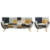 Image de Canapé 3 places et fauteuil en tissu patchwork SERTI II