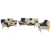 Image de Canapés 3 places 2 places et un fauteuil en tissu patchwork SERTI II
