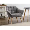 Image de Fauteuil En Tissu Gris Caserta