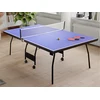 Image de Table de ping-pong pliable à roulettes avec accessoires - Bleu - L274 x P152.5 x H76 cm - GARRY