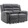 Image de Canapé 2 places relax électrique en tissu gris BUROLO
