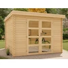 Image de Abri de jardin en bois avec toit plat 9,86 m² épaisseur 28 mm - LOTAVI