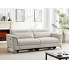Image de Canapé 3 places relax électrique en tissu beige MACARI