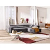 Image de Canapé d'angle droit relax avec assise coulissante électrique en tissu anthracite MONISO