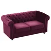 Image de Canapé 2 places velours pourpre CHESTERFIELD