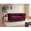 Image de Canapé 2 places velours pourpre CHESTERFIELD