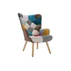 Image de Fauteuil en tissu patchwork VATELY