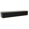 Image de Meuble TV suspendu avec 3 portes en MDF - Noir et Doré - ALESAR
