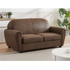 Image de Canapé 3 places en microfibre aspect cuir vieilli club VICTORY III