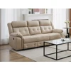 Image de Canapé 3 places relax électrique en microfibre beige ORTIANO