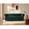 Image de Canapé 3 places en velours vert CHESTERFIELD