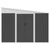 Image de Abri de jardin métal adossé en acier galvanisé anthracite 976 m² - DAXTON