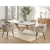 Image de Tapis shaggy en relief à poils longs - 160 x 230 cm - Blanc cassé - MAZE