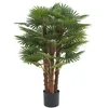 Image de Arbre artificiel palmier - H.93 cm - Vert - RHAPIS