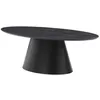Image de Table basse placage frêne - Noir - ANTELADA