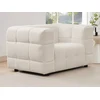 Image de Fauteuil en tissu bouclette blanc ivoire LERICI