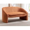 Image de Canapé 2 places en tissu terracotta OSSANA