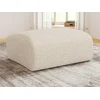 Image de Pouf en tissu bouclette blanc POGNI de Maison Céphy
