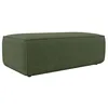 Image de Pouf en tissu texturé vert AMELIA